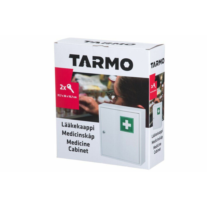 Låsbart medicinskåp i stål