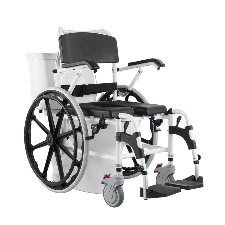 Suihkupyörätuoli ja WC tuoli HFK 3301 24 istuinleveys 44 cm alumiiniseos kantavuus 136 kg