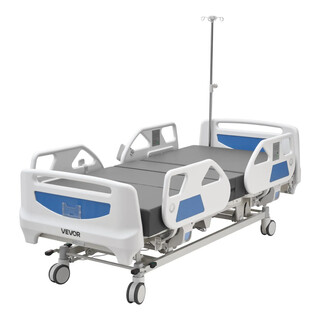 5-funktions helelektrisk sjukhussäng 250 kg med Cardiac Chair och HLR-funktion