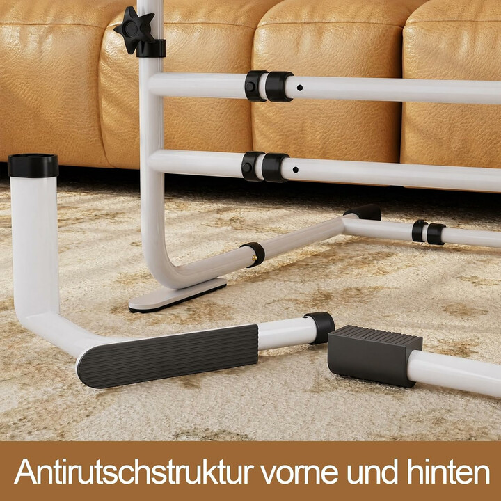 Höjd- och breddjusterbart uppresningsstöd för soffa